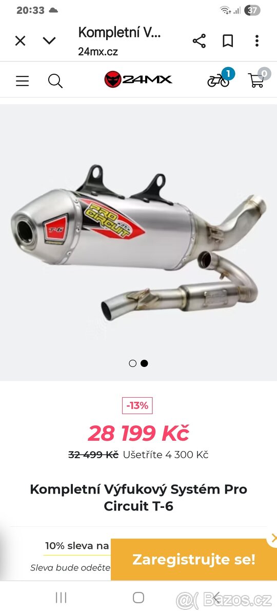 Vyfuk procircuit T6 Honda crf250