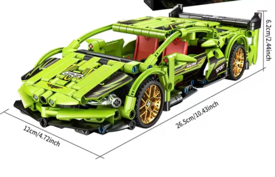 NOVÁ stavebnice závodní auto 452 dílků