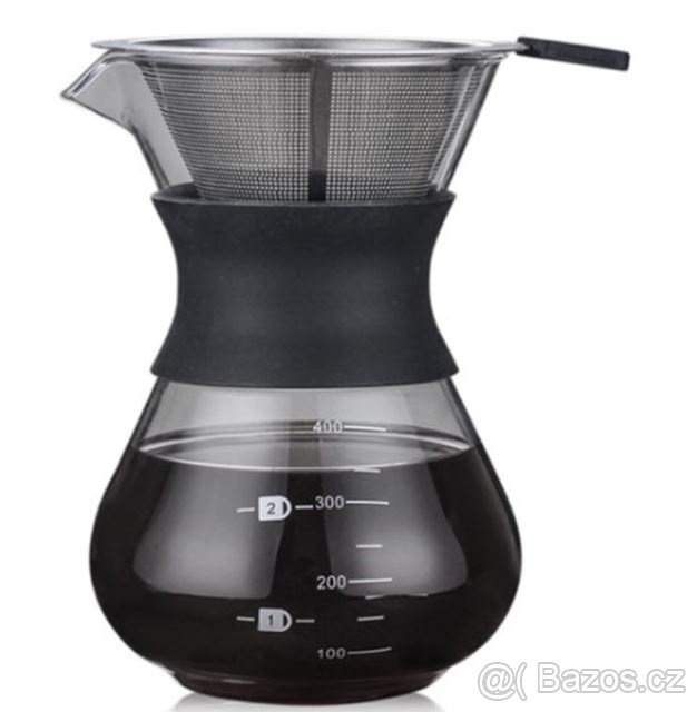 Dripper (silikon) s nerez. filtrem (nový)