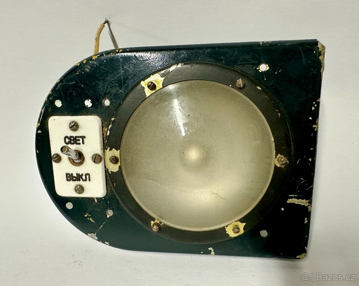 Staré světlo CCCP asi z letadla hliník PRO SBĚRATELE