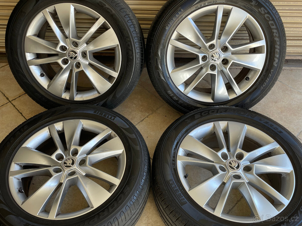 Alu kola 5x112 original Škoda Kodiaq 235/55 R18