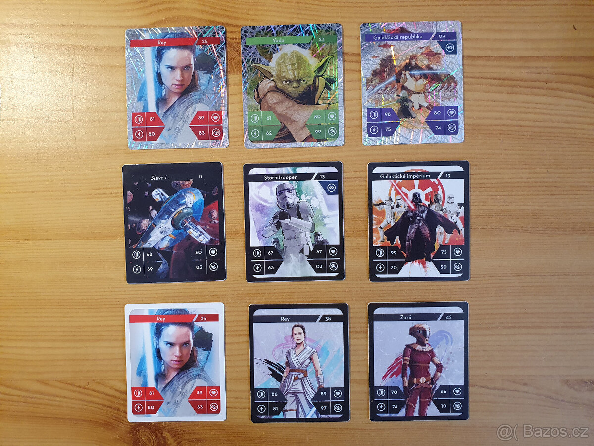 Sběratelské kartičky Star Wars (Kaufland)
