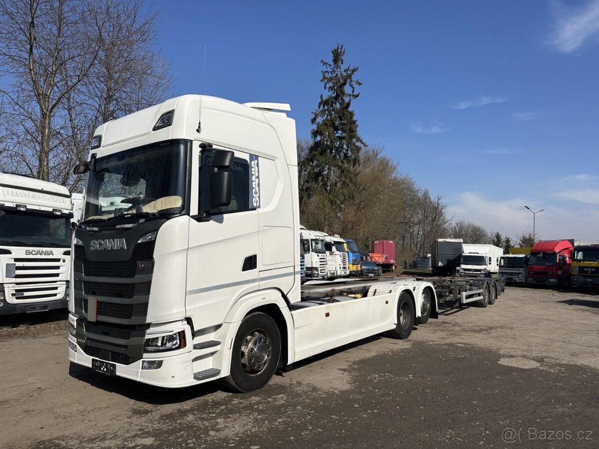 Scania S450,6x2,BDF,E6 + přívěs Wecon 2018