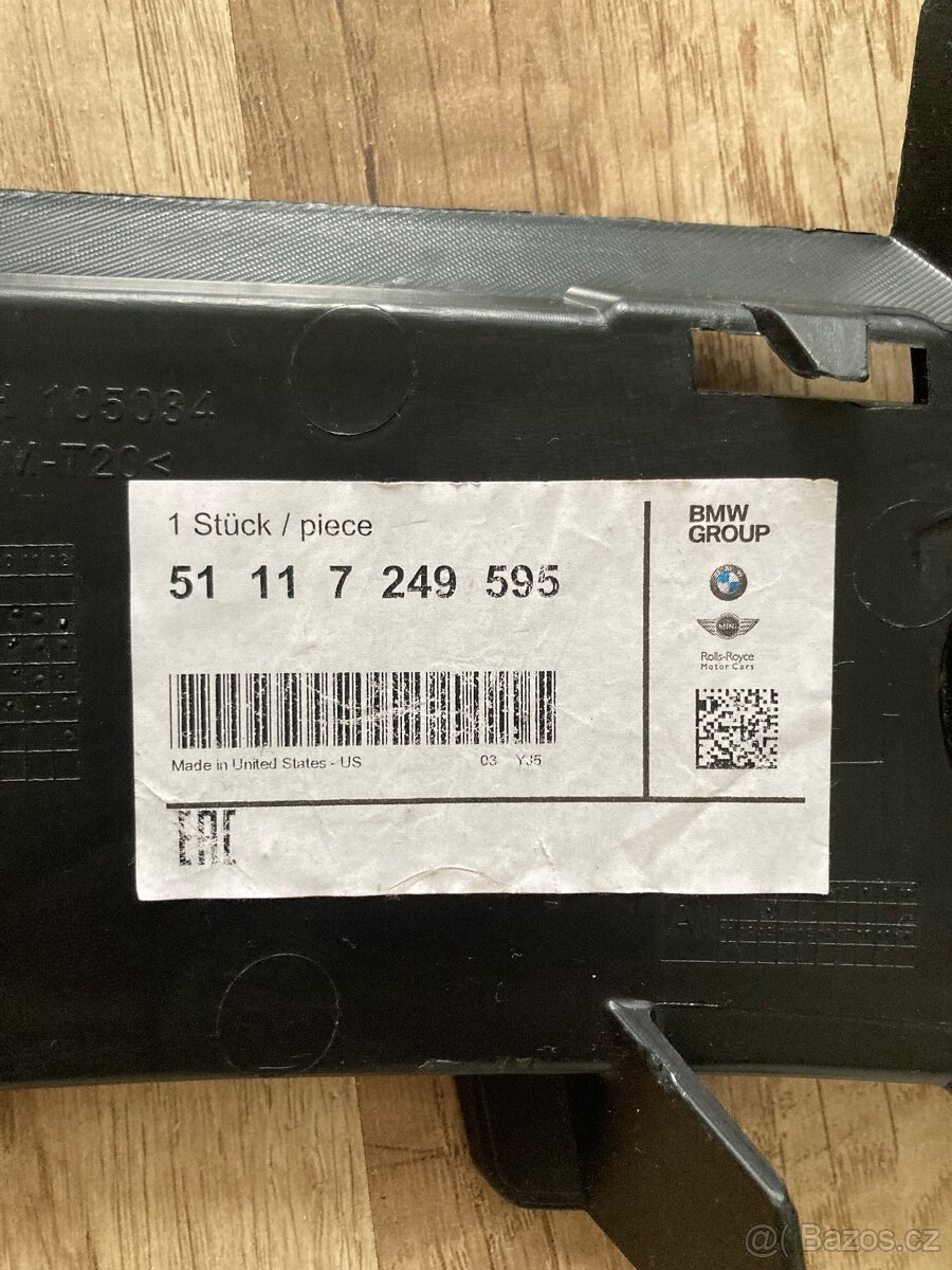 mřížky předního nárazníku BMW X3 originál