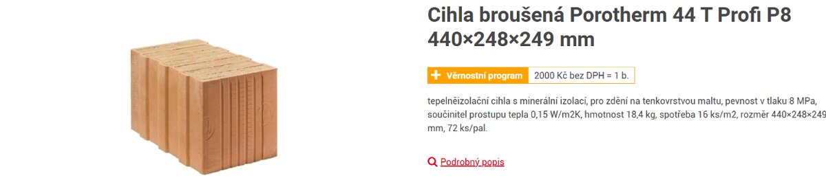 Porotherm 44 T Profi P8