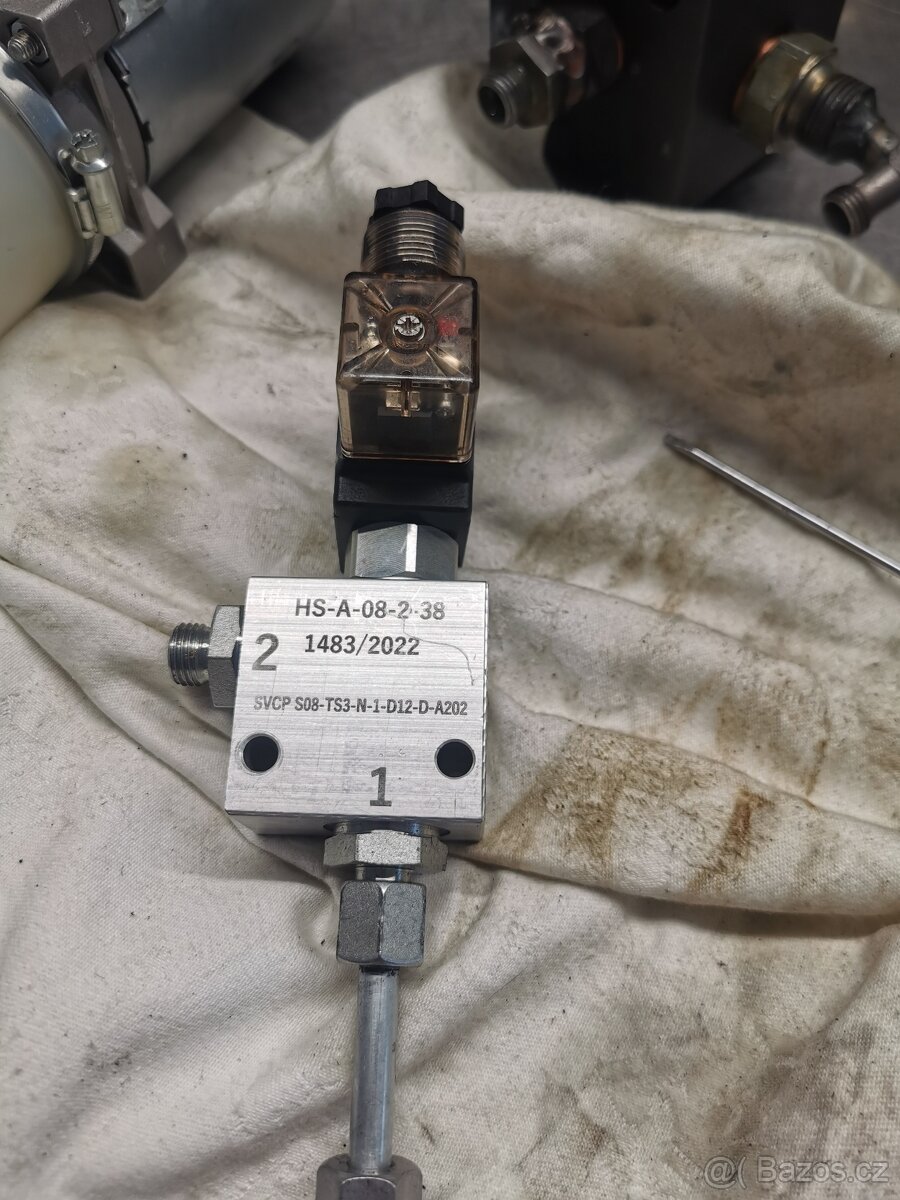 2 cestný hydraulicky ventil 12V