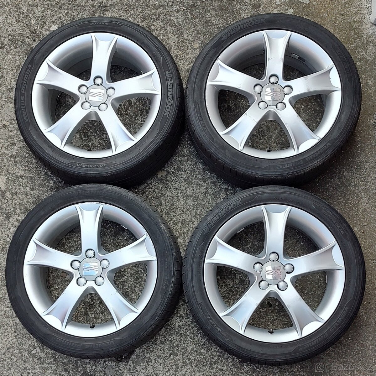 Alu kola Seat Ibiza + letní pneu Hankook Ventus Prime 3