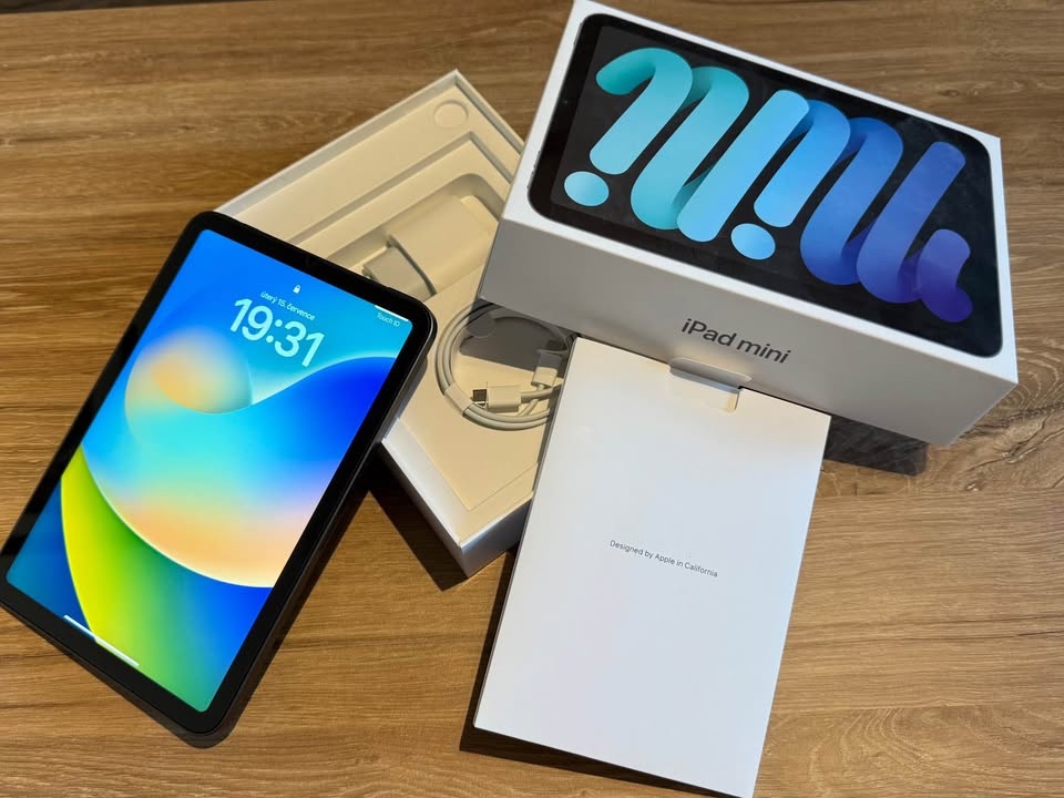 Apple iPad mini 6 Wi-Fi 64 GB – TOP stav, 99 % baterie