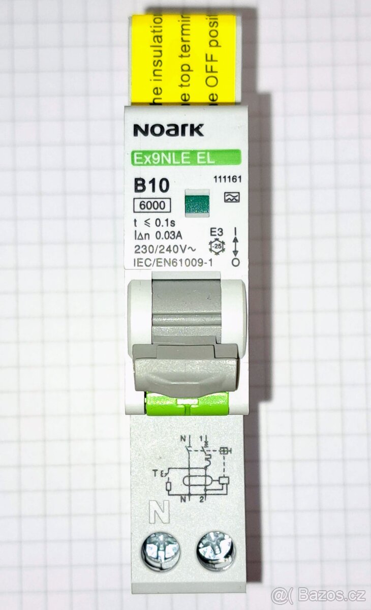 Kombi chránič Noark (111161) B10 A 30mA