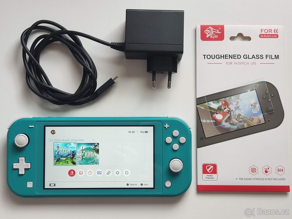 Switch Lite Jailbreak +10 HER tyrkysová