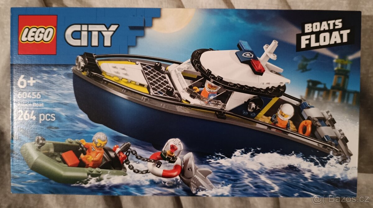 LEGO City 60456 Honička v policejní lodi