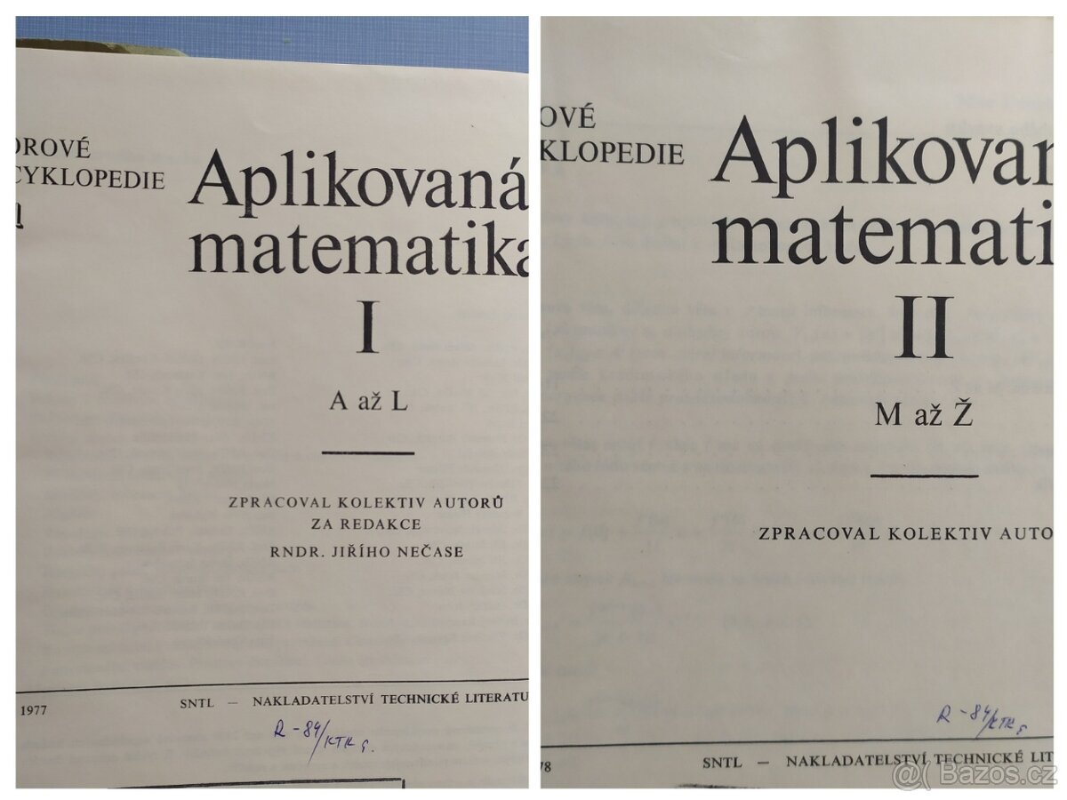 Aplikovaná matematika - oborová encyklopedie dva díly