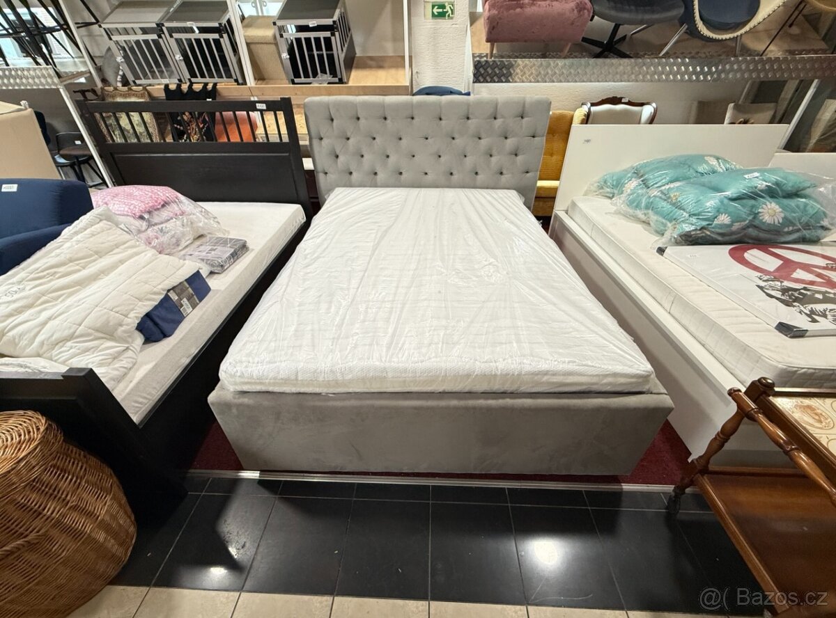 Postel 140x200 KOMPLET vč. matrace NOVÁ 2. jakost