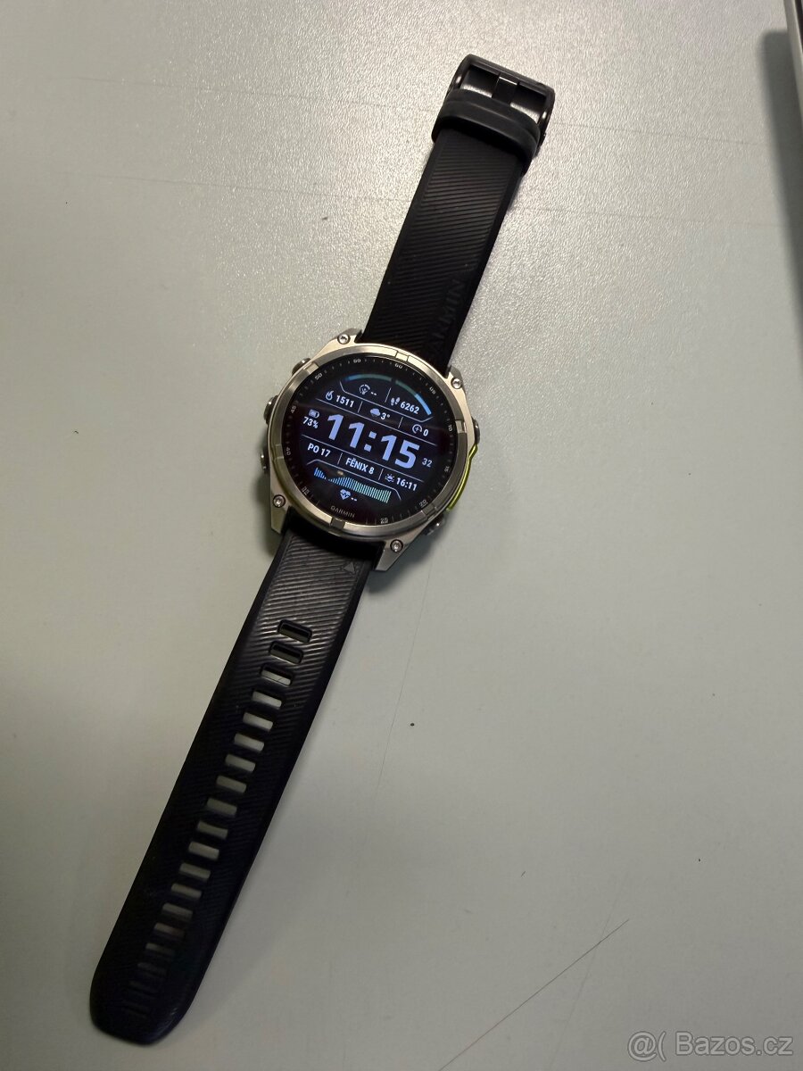 Garmin Fenix 8 47mm Sapphire Solar Titanium Yellow/Graphite