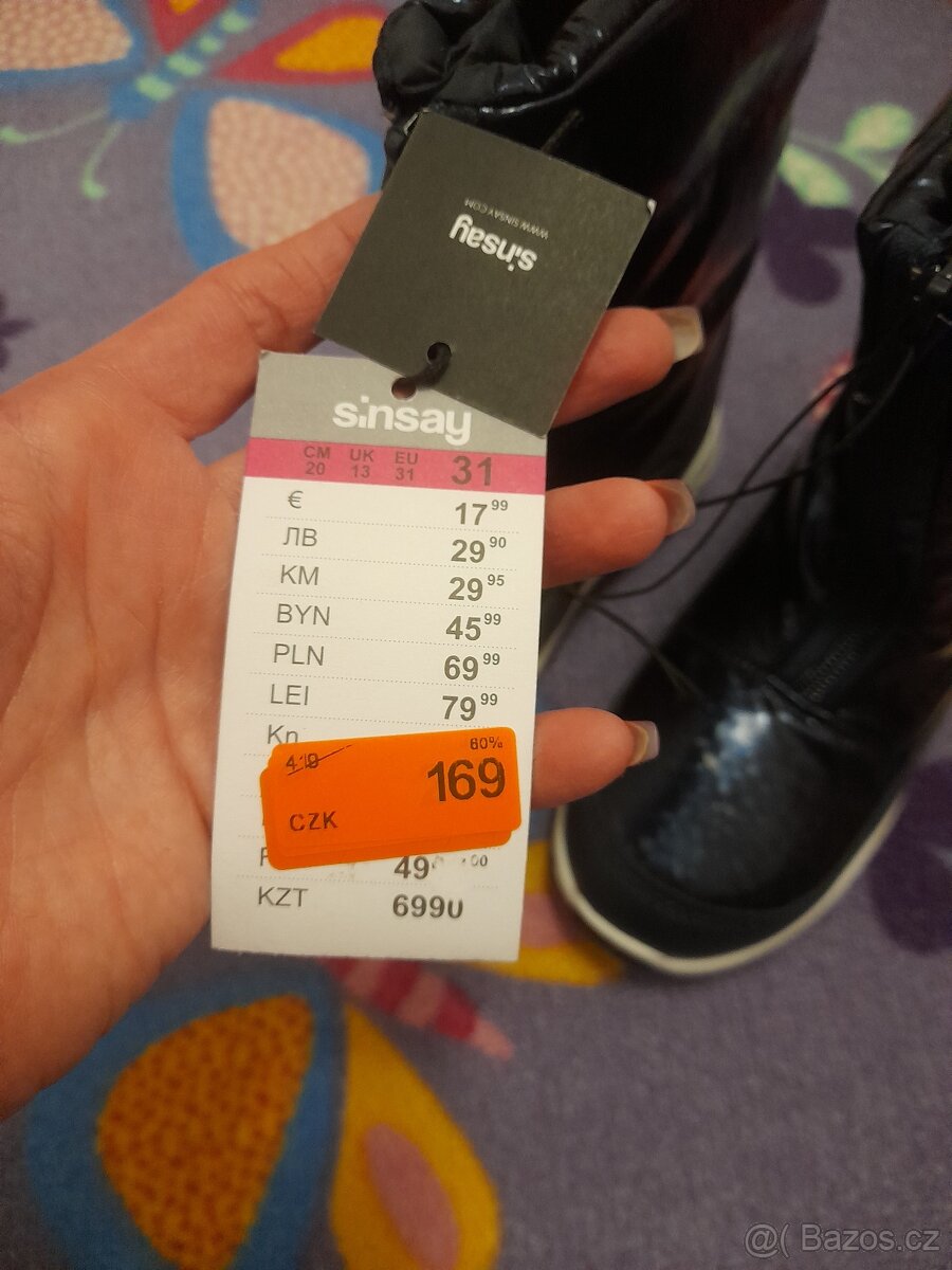 Zimní nové boty vel.31