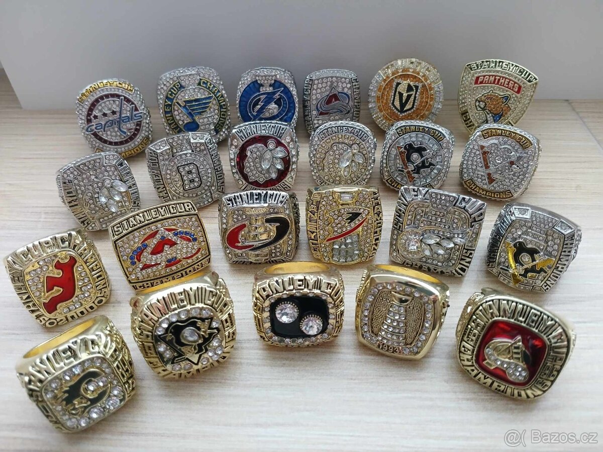 NHL hokejové Stanley cup prsteny