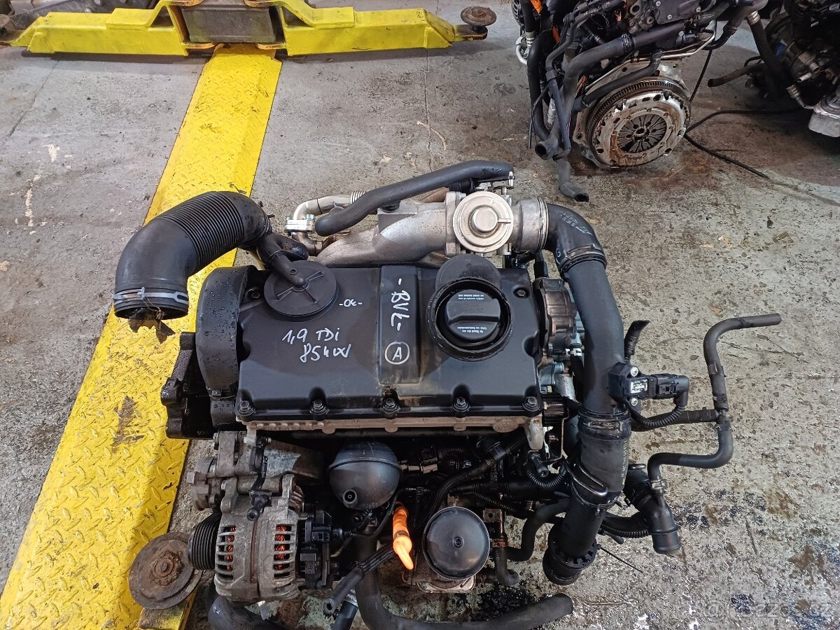 Motor 1,9 tdi 96kw TYP: BVK kompletní