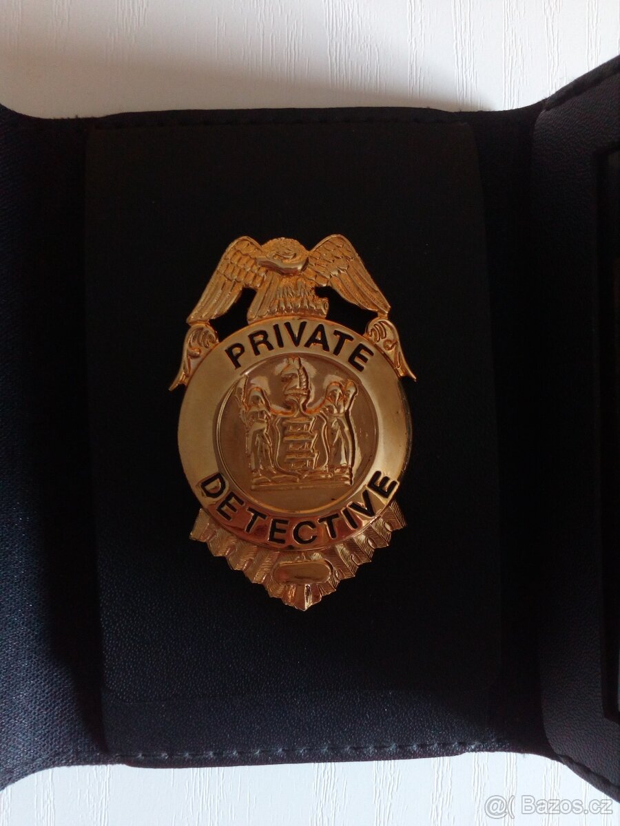 Prodám odznak PRIVATE DETECTIVE