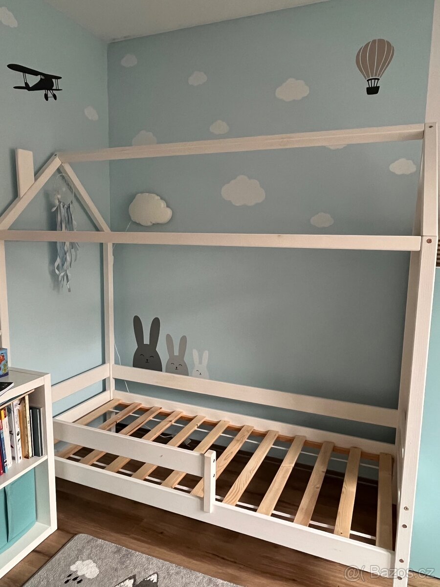 Dětská domečková postel 80x180cm