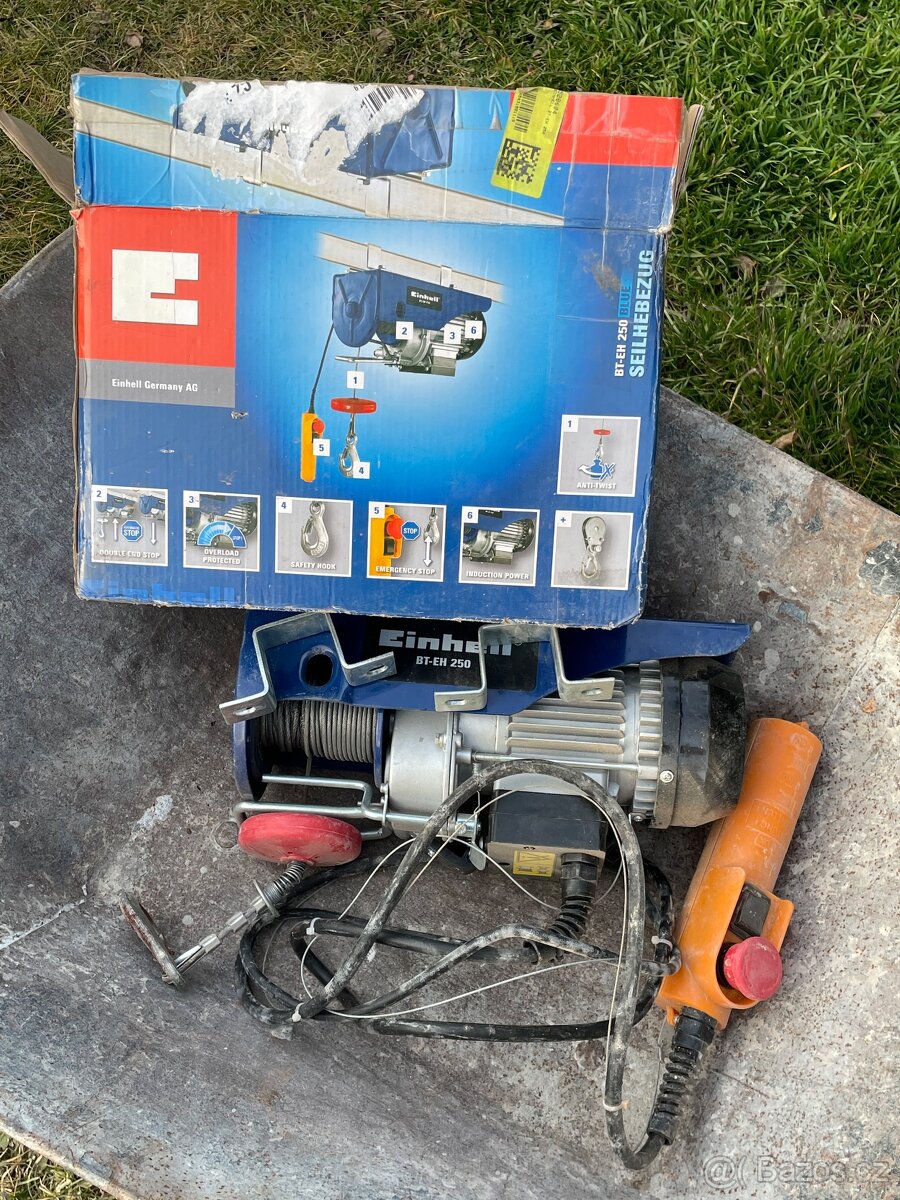 Elektrický naviják Einhell, stavební vrátek