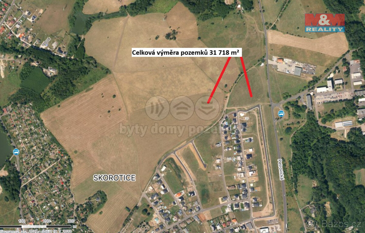 Prodej podílu 1/15 na pozemcích, 31718 m², Ústí nad Labem