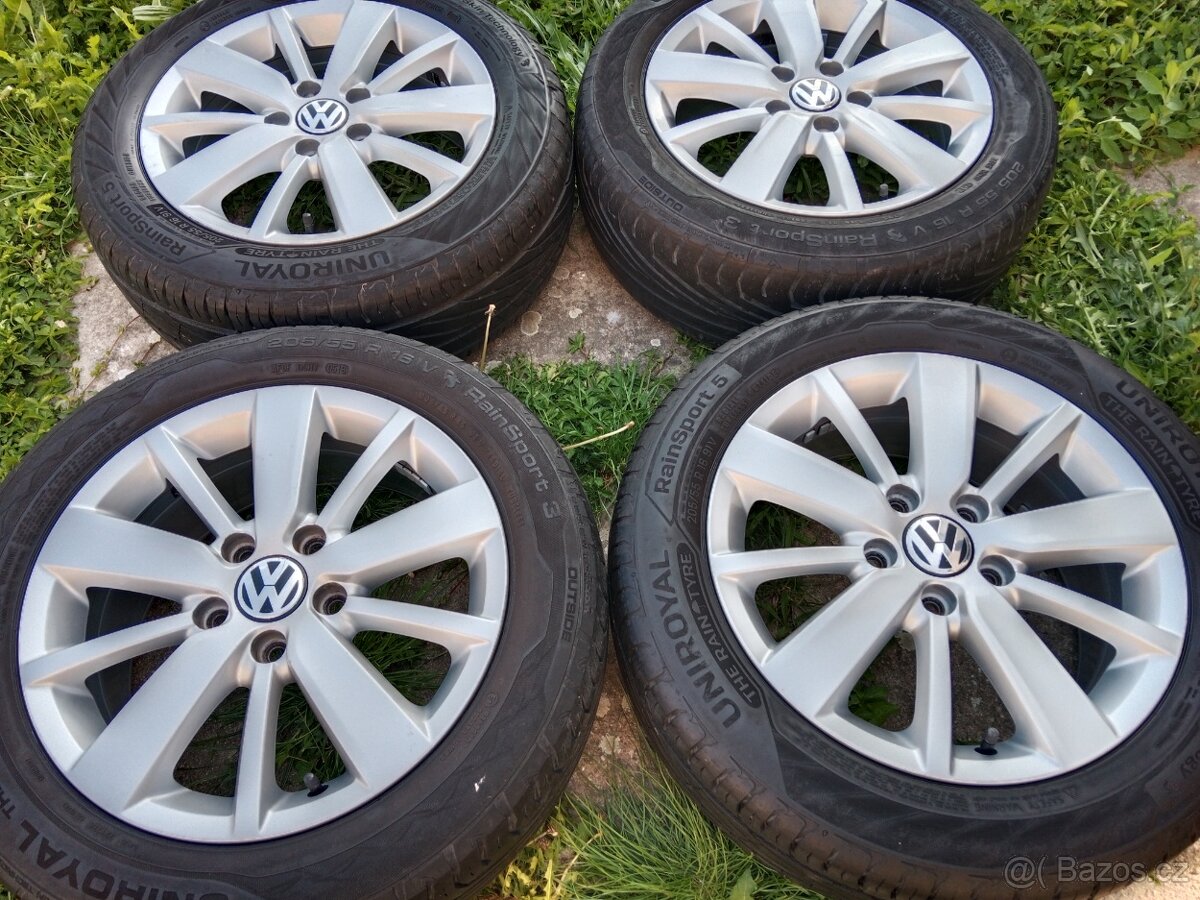 alukola 5x112 r16 VW letní pneu 205/55/16