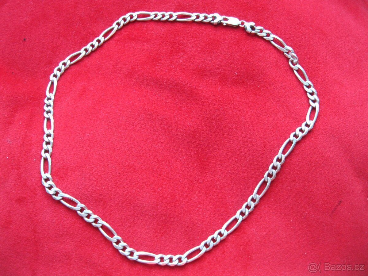 Stříbrný, mohutný řetěz na krk 925/1000