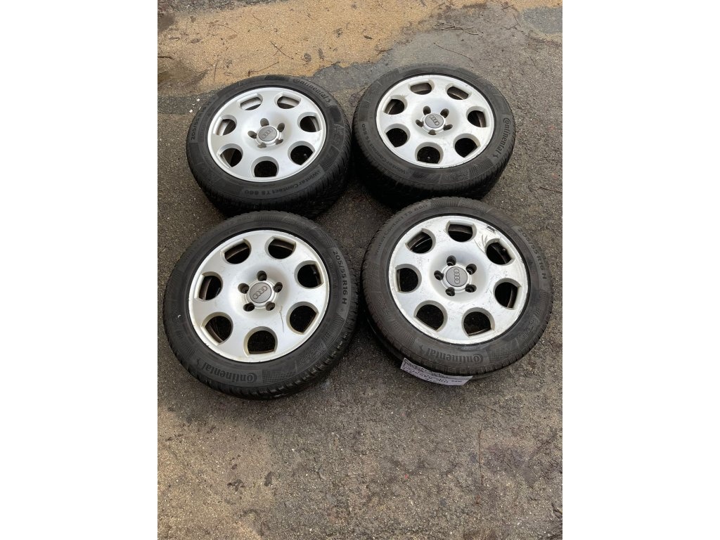 ALU disky VW Audi 5x112 R16 se zimními pneu 205/55 R16
