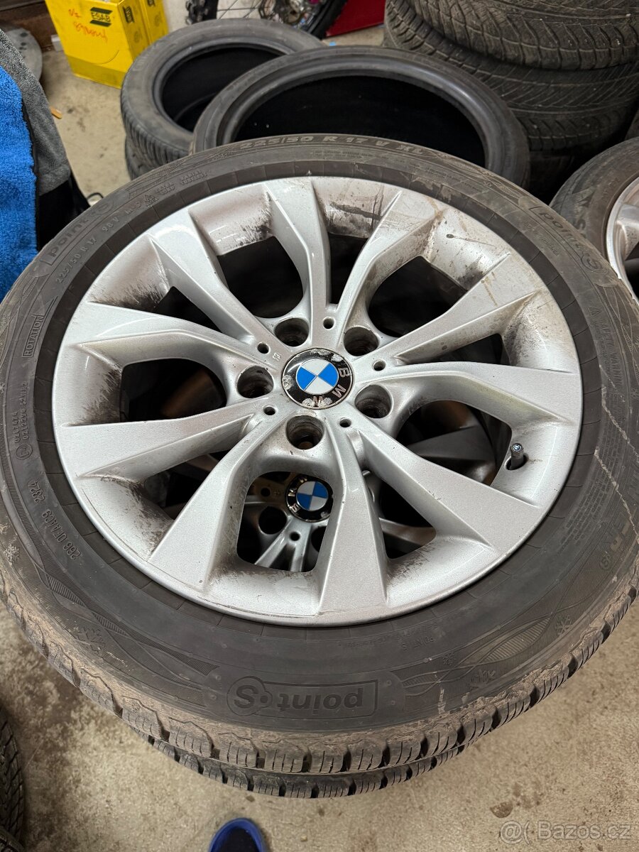 Prodám ALU kola 5x120 R17 Zimní zánovní Pneu