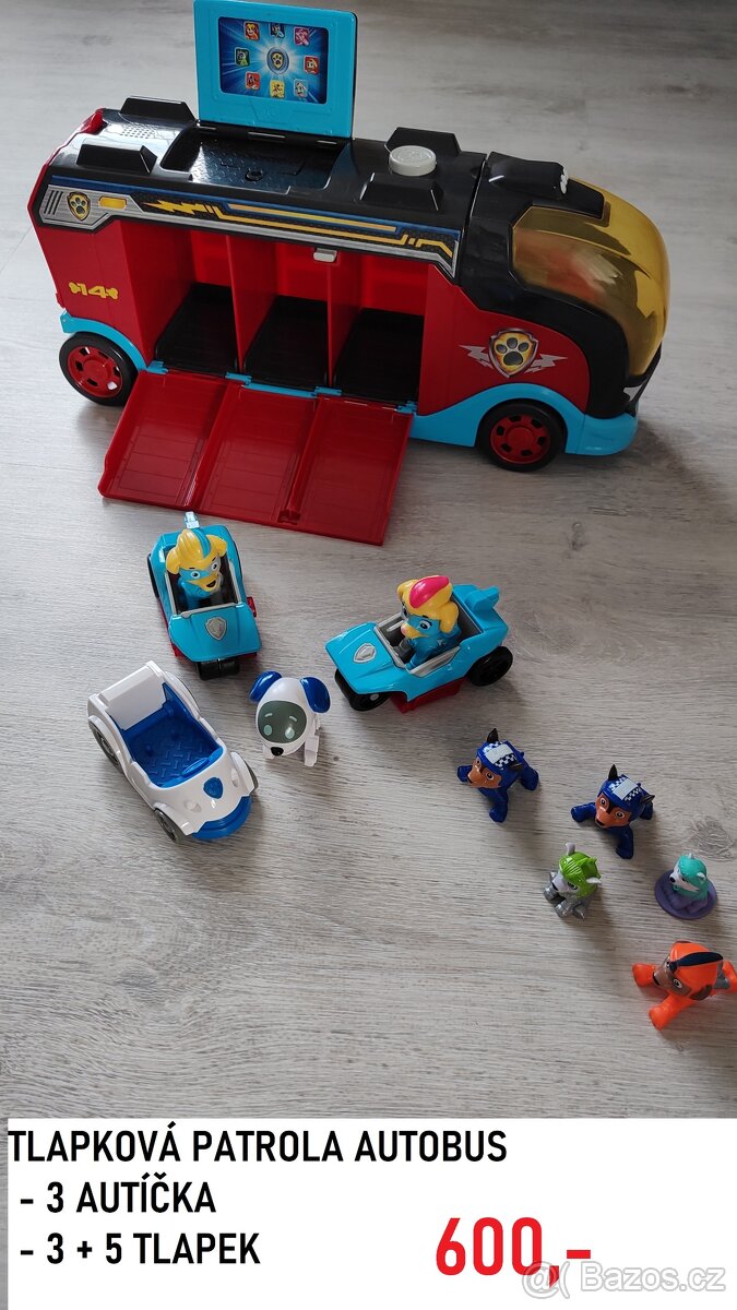 Tlapková patrola - tlapkátor, autobus, robopes