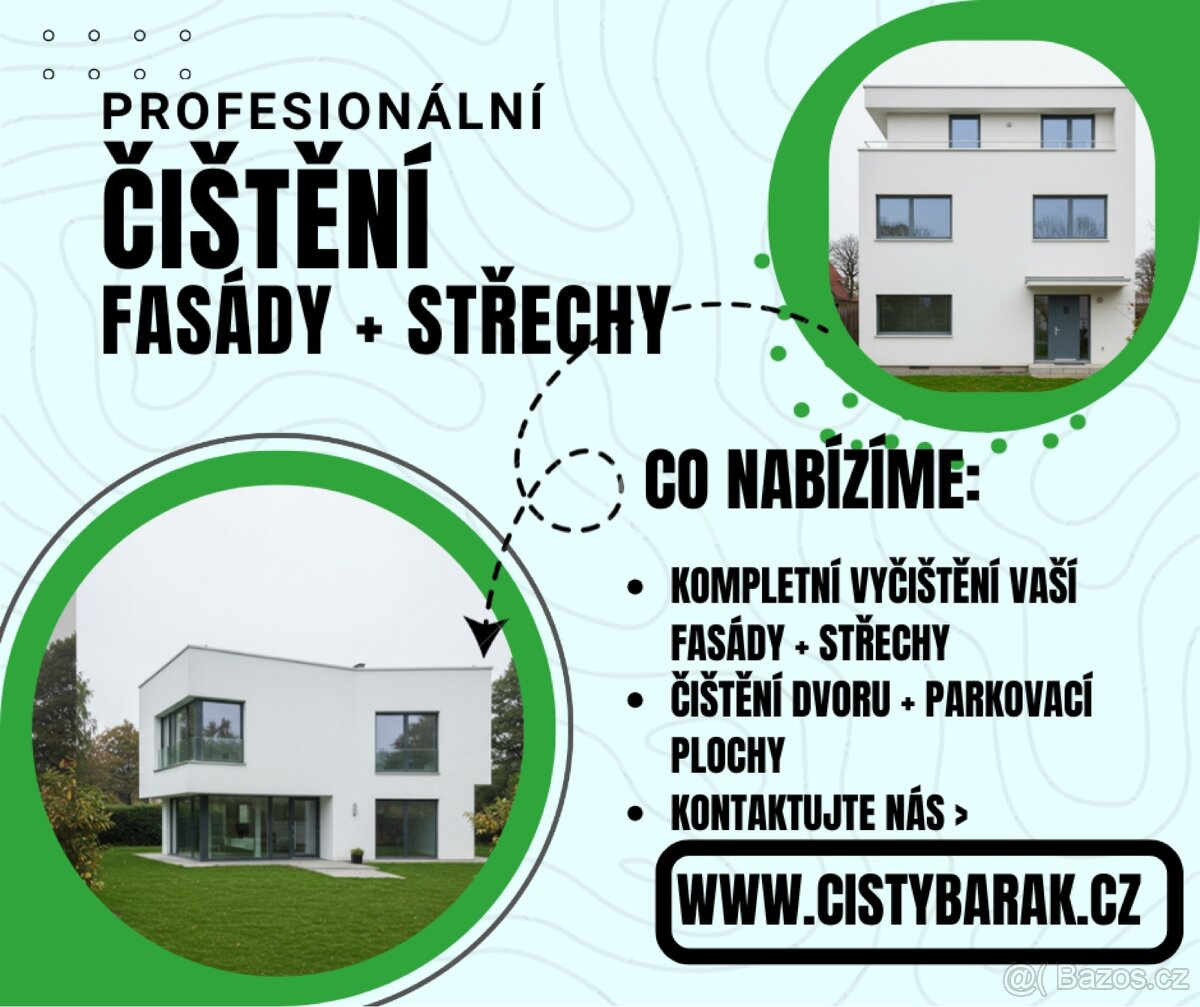Čištění fasád vapkou – Vsetín, Zlín, Rožnov pod Radhoštěm