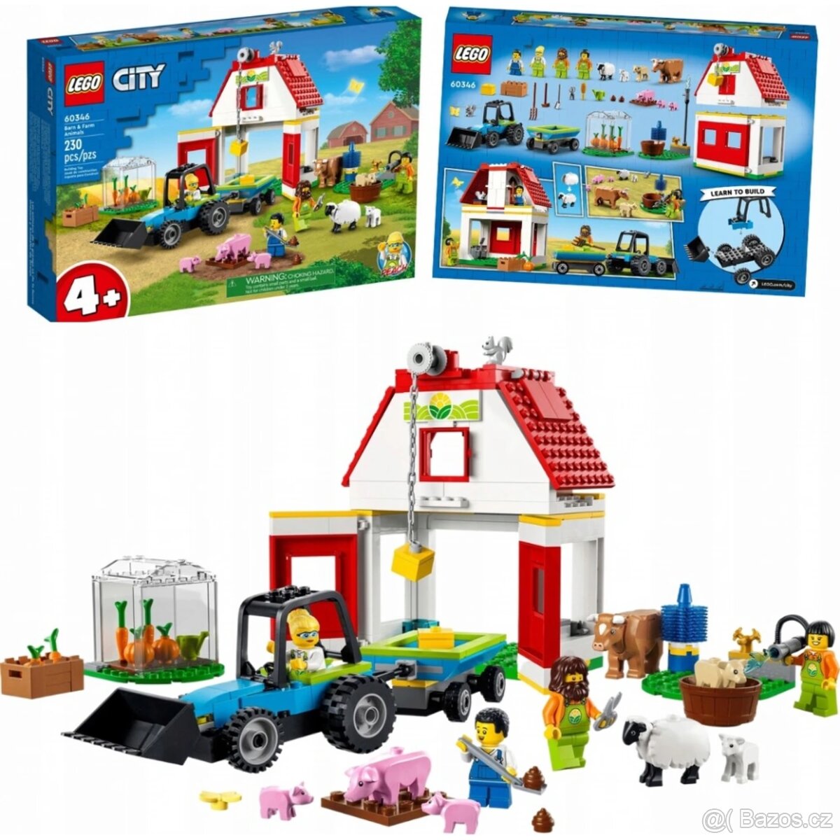 LEGO City 60346 Stodola a zvířátka z farmy + dareček