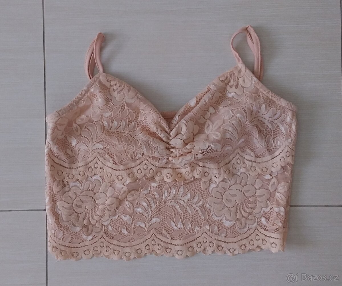 Ozdobná podprsenka / braletka/ croptop vel. XS/S