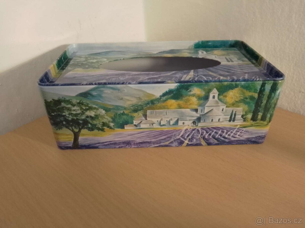 Krabička na ubrousky - Levandule