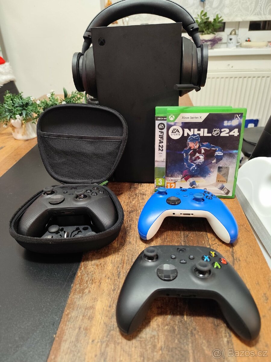 PRODEJ – Xbox Series X + Elite ovladač + headset
