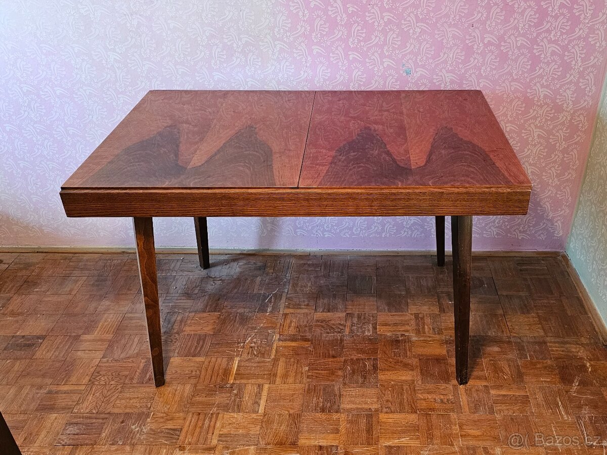 Stůl jídelní rozkládací, JITONA, socialismus,retro