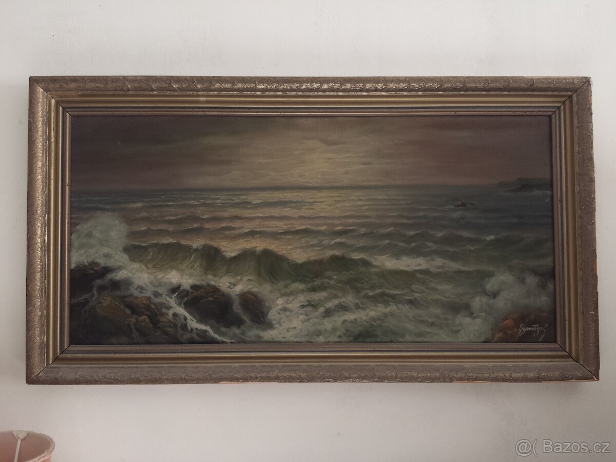 Velký obraz - Moře, František Zavázal