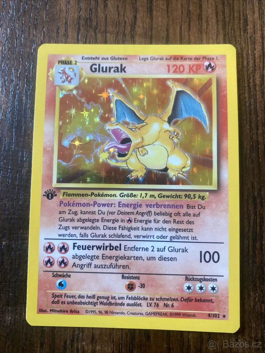 Stará sbírka karet Pokémonů
