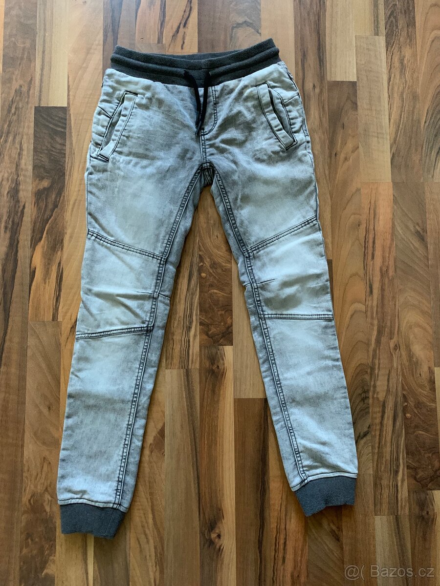 Džíny šedé vel.158