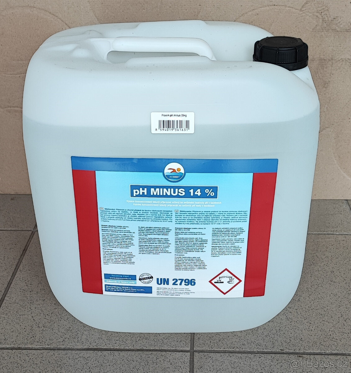 pH mínus do bazénu tekutý 35 kg