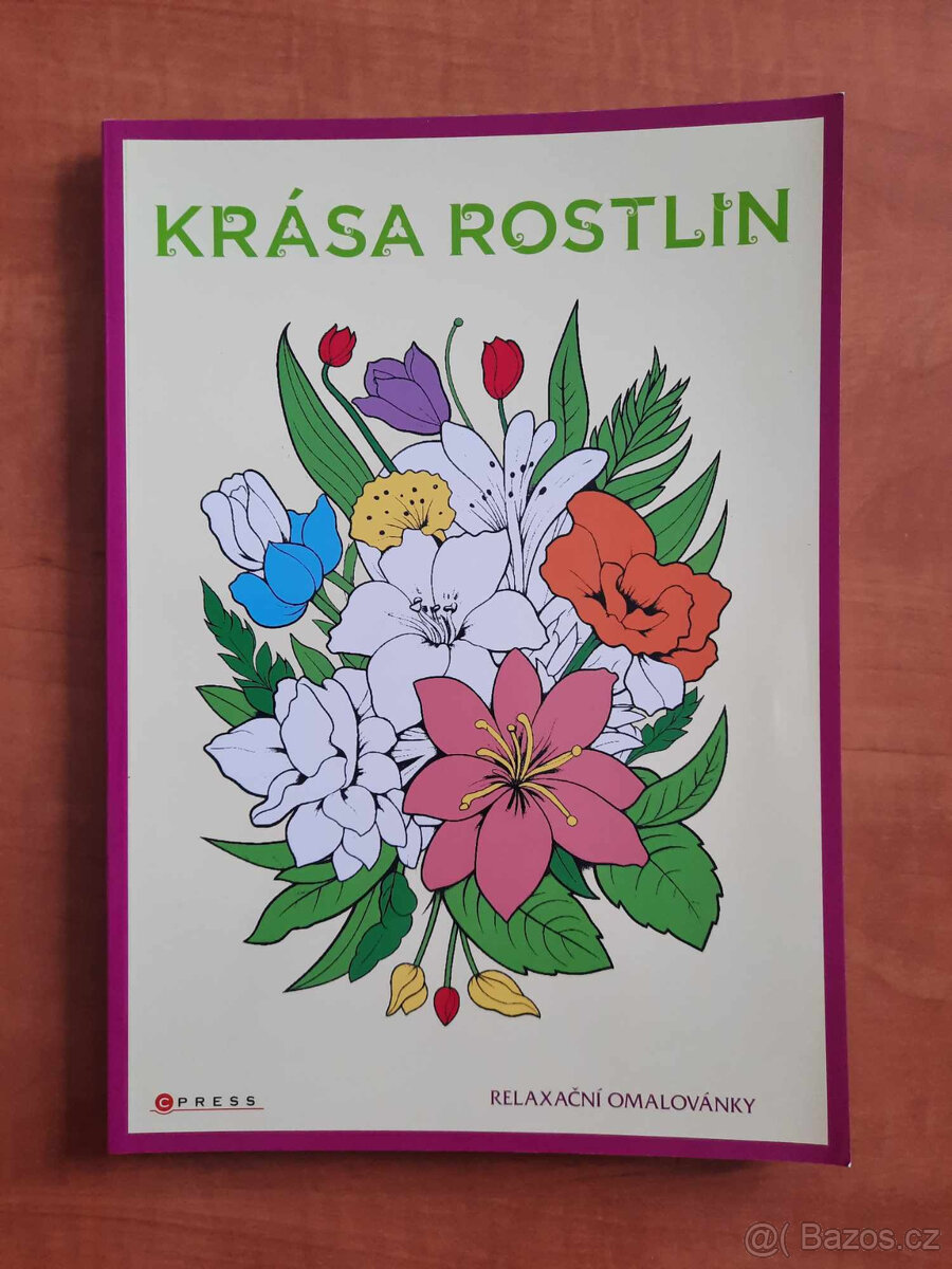 NOVÉ Relaxační omalovánky Krása rostlin