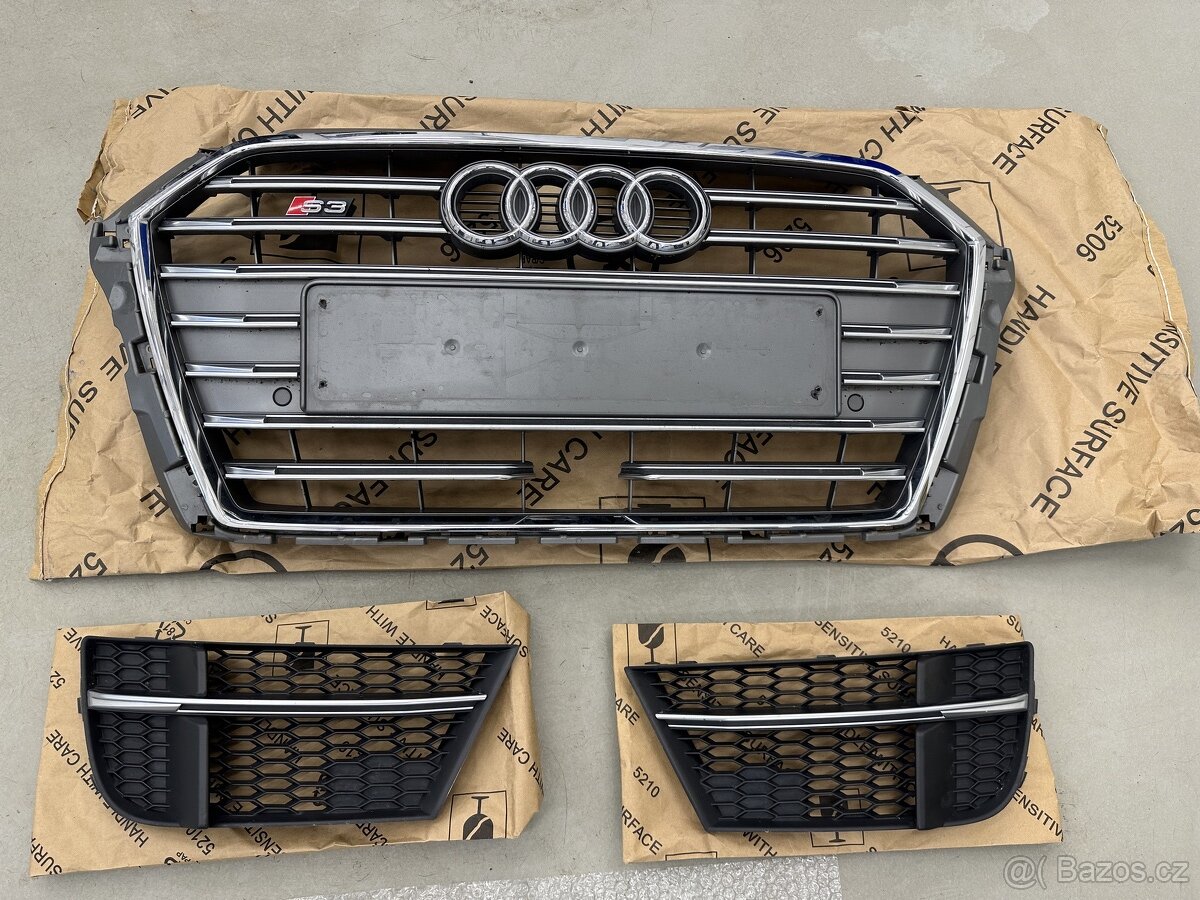 Audi S3 přední maska - gril - zadní difuzor