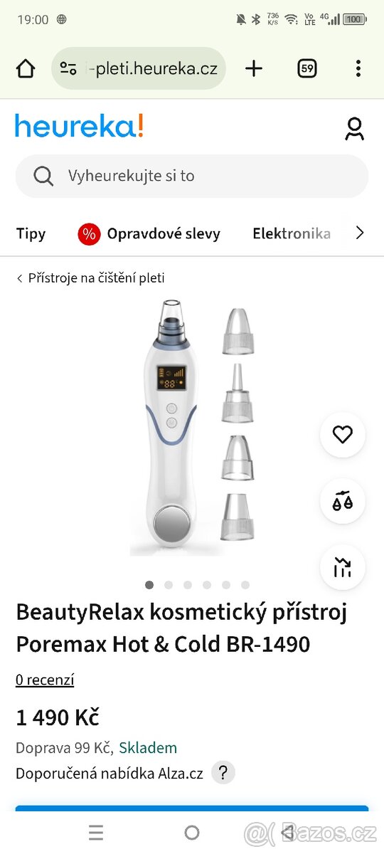 BeautyRelax Poremax HOT&COLD- Jak Novej