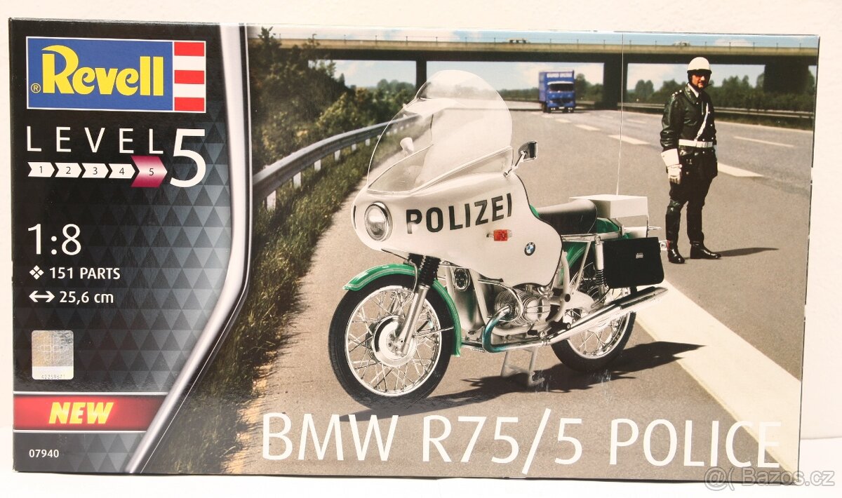 BMW R75/5 POLICE (1:8) - nové stavebnice