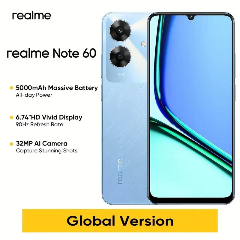 Nerozbalený Realme Note 60 3GB+64GB modrý