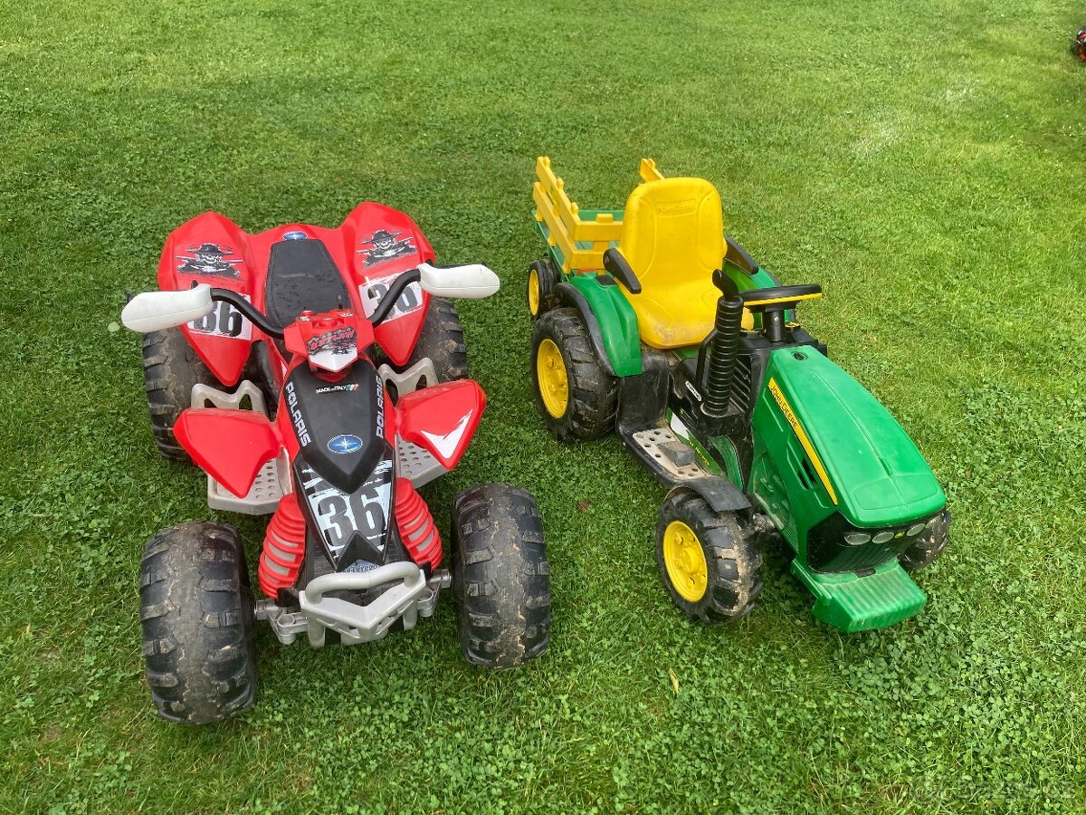 Peg perego detske vozítko traktor a ctyrkolka