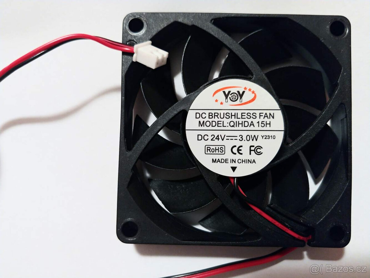 Ventilátor YOY 70x70x15 24V 3W
