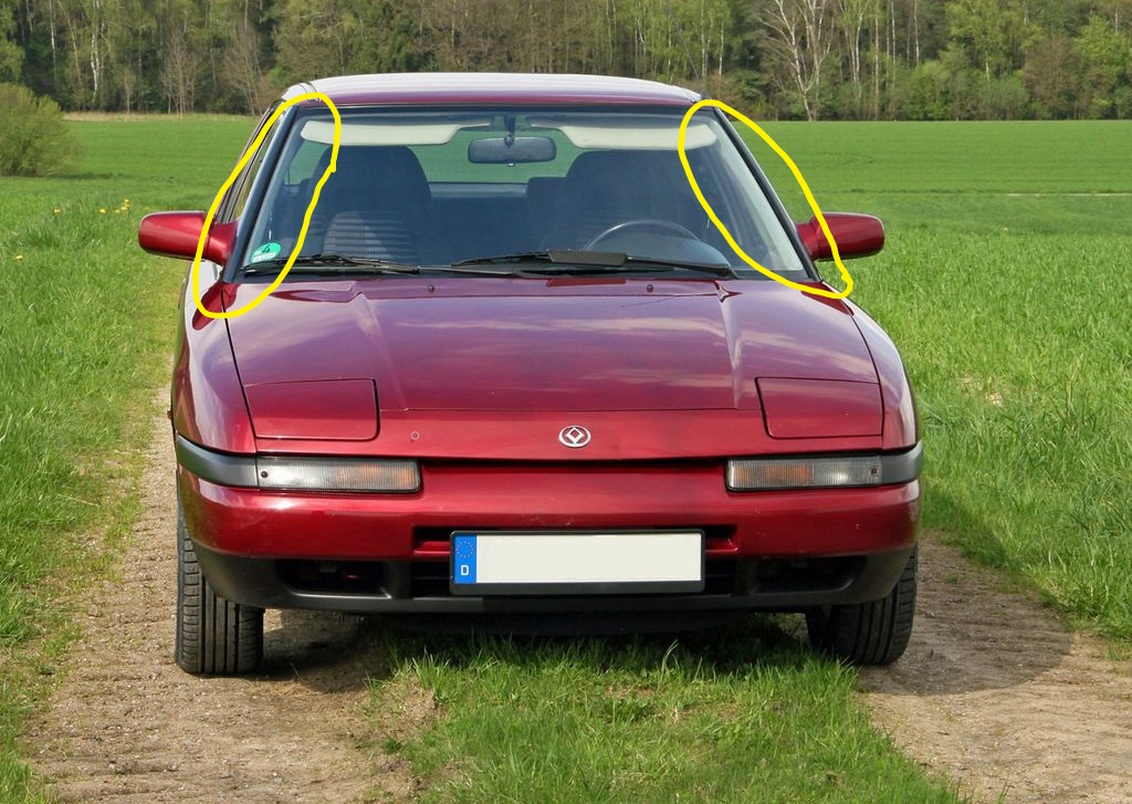 Mazda 323F BG A-čkové lišty