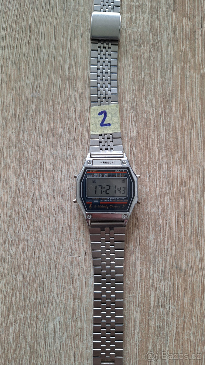2.Retro pánské digitálky Kessel 8 melodií