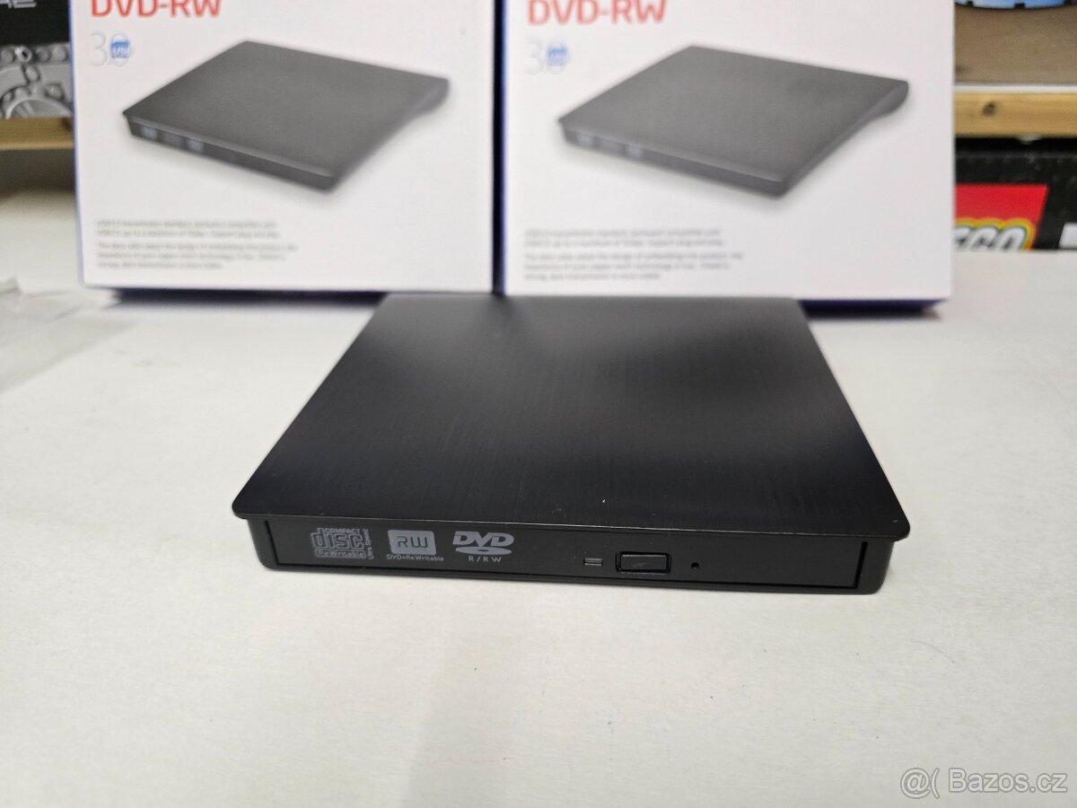 Externí USB3 vypalovačka CD / DVD SLIM